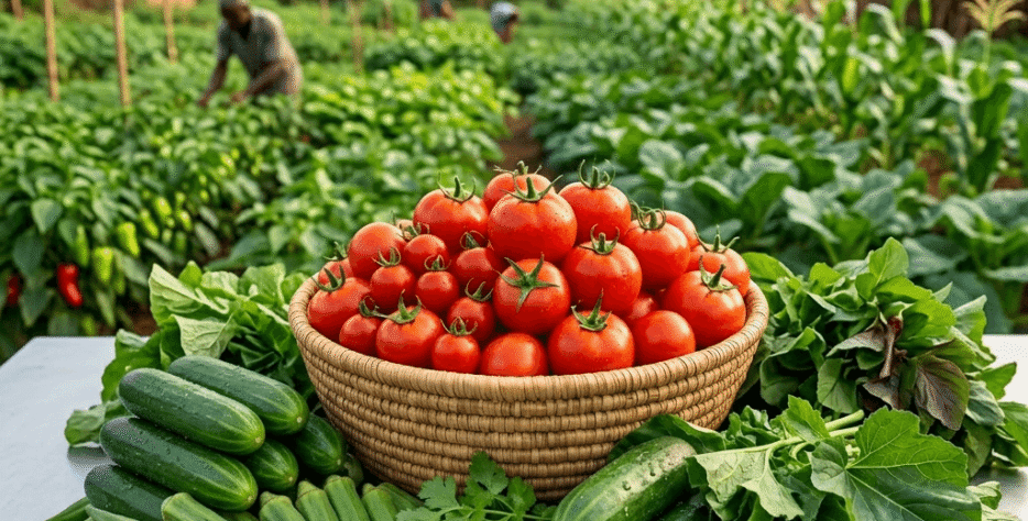 Our farm grows a variety of organic vegetables using natural soil management and sustainable farming practices. Each crop is carefully cultivated and harvested to ensure freshness, flavor, and nutritional value.